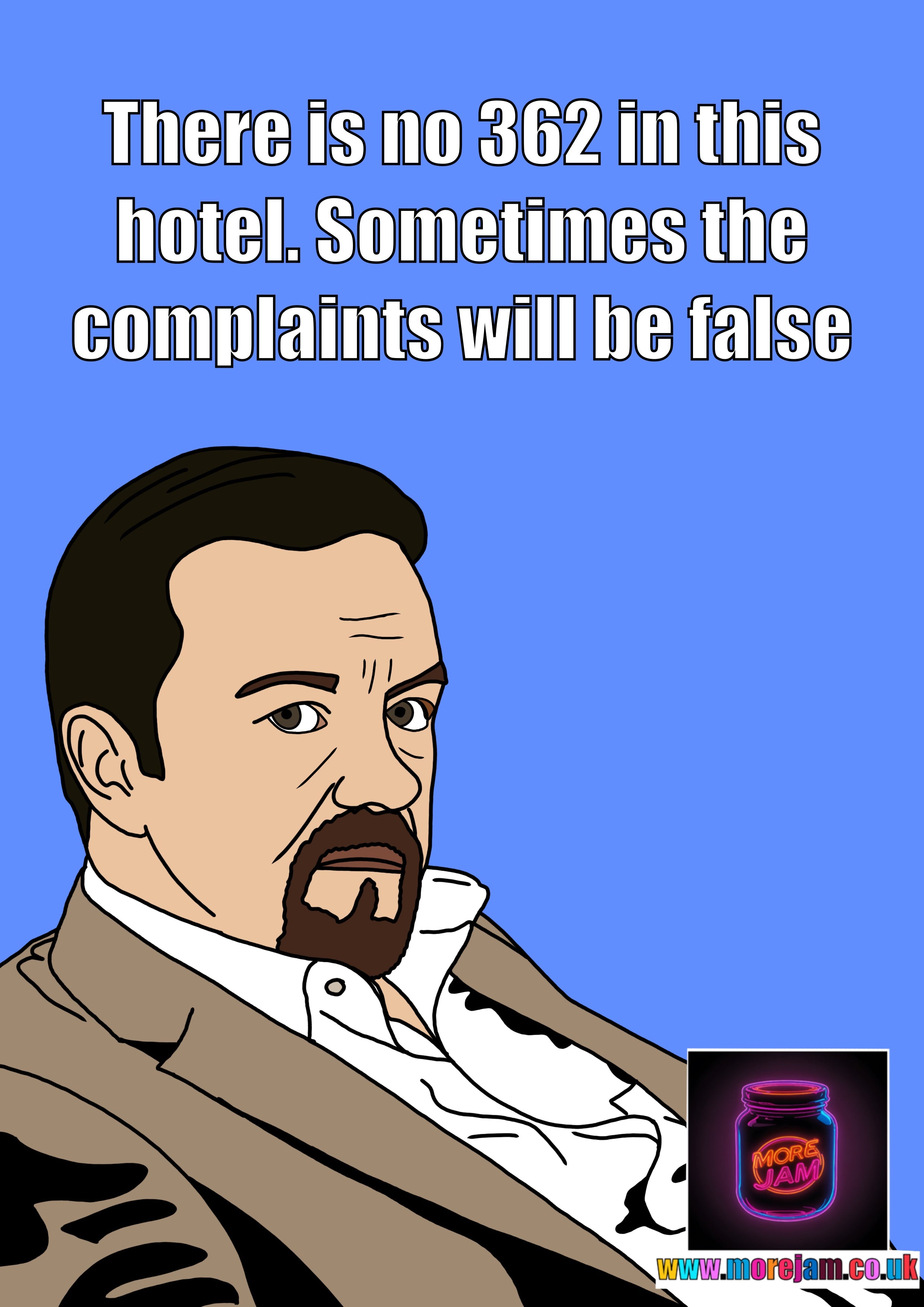 There Is No Room 362 In This Hotel | Funny The Office UK Card – More Jam