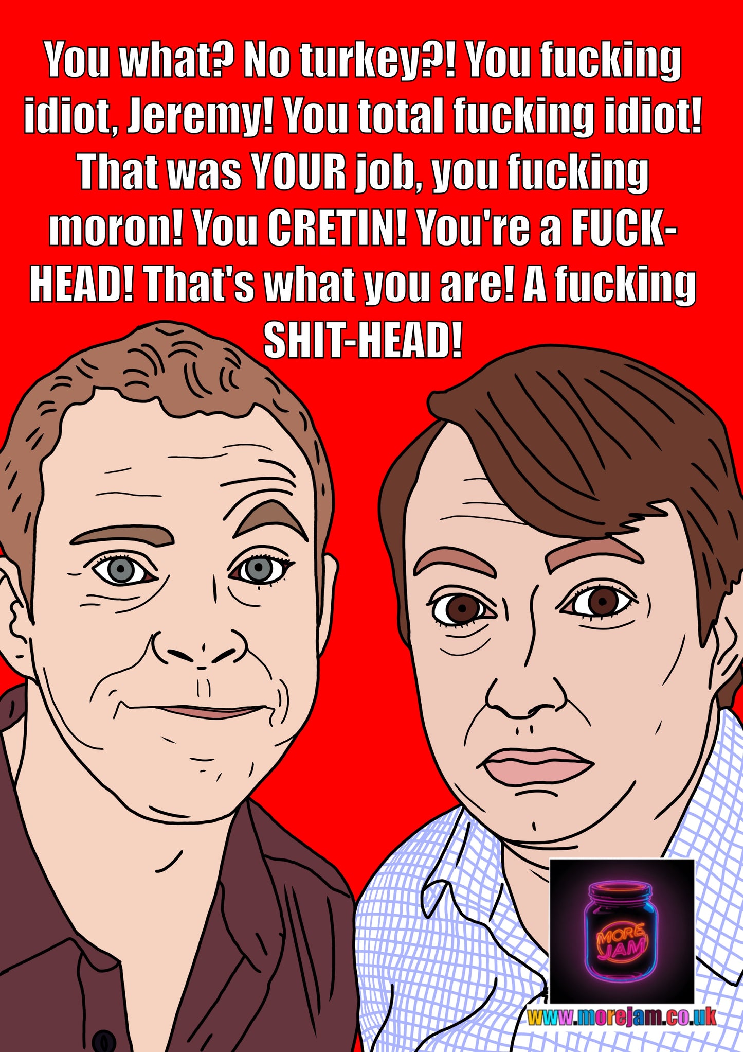 What!? No Turkey!? | Peep Show Christmas Card | More Jam