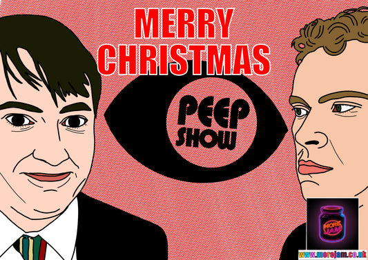 Peep Show Christmas Card | More Jam