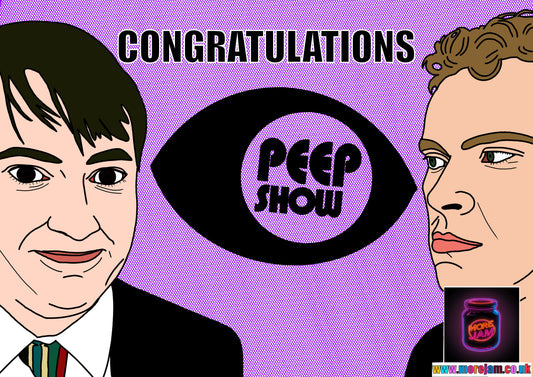 Peep Show Congratulations Card | More Jam
