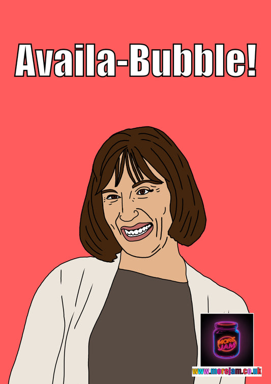 Availa-bubble Friday Night Dinner Card | Funny Card | More Jam