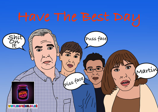 Puss Face Piss Face Shit On It - Friday Night Dinner Card | Funny Card