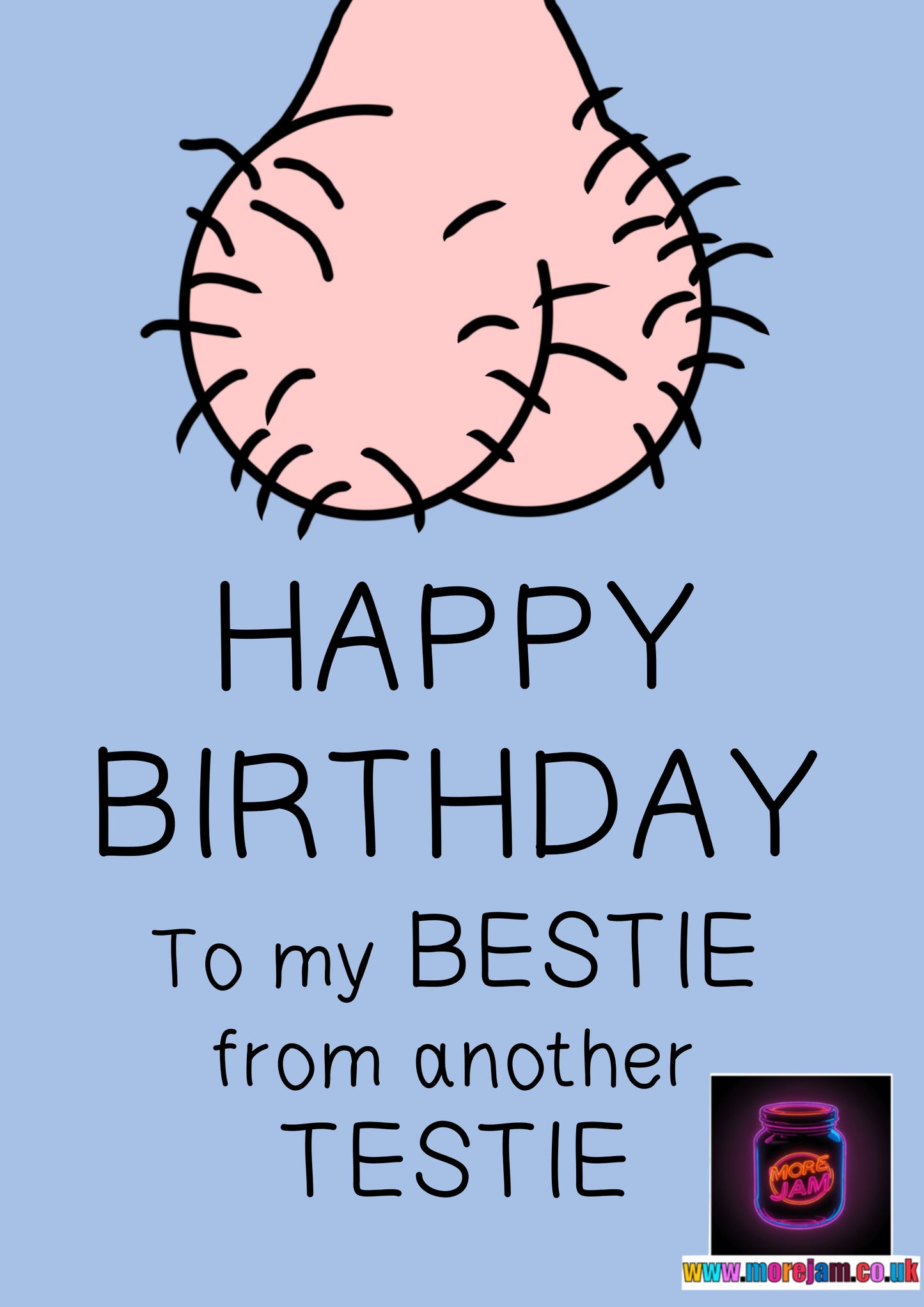 Bestie From Another Testie | Funny Rude Best Friend Birthday Card