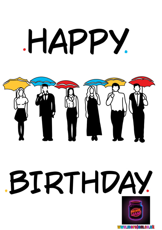 Umbrella Friends | Funny Best Friend Birthday Card