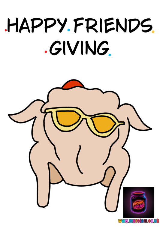 Happy Friends Giving Friends | Funny Christmas Card