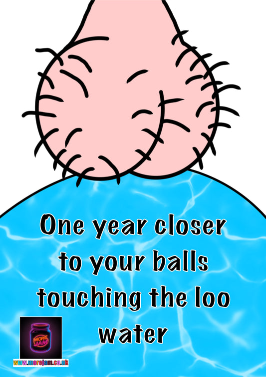 Balls In The Bog | Funny Rude Best Friend Birthday Card | More Jam