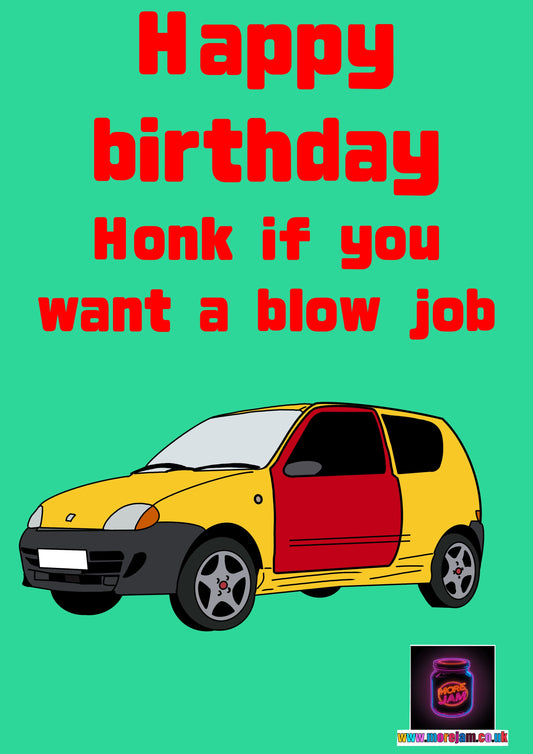 Honk If You Want A BJ | Inbetweeners Funny Card | Channel 4 Comedy