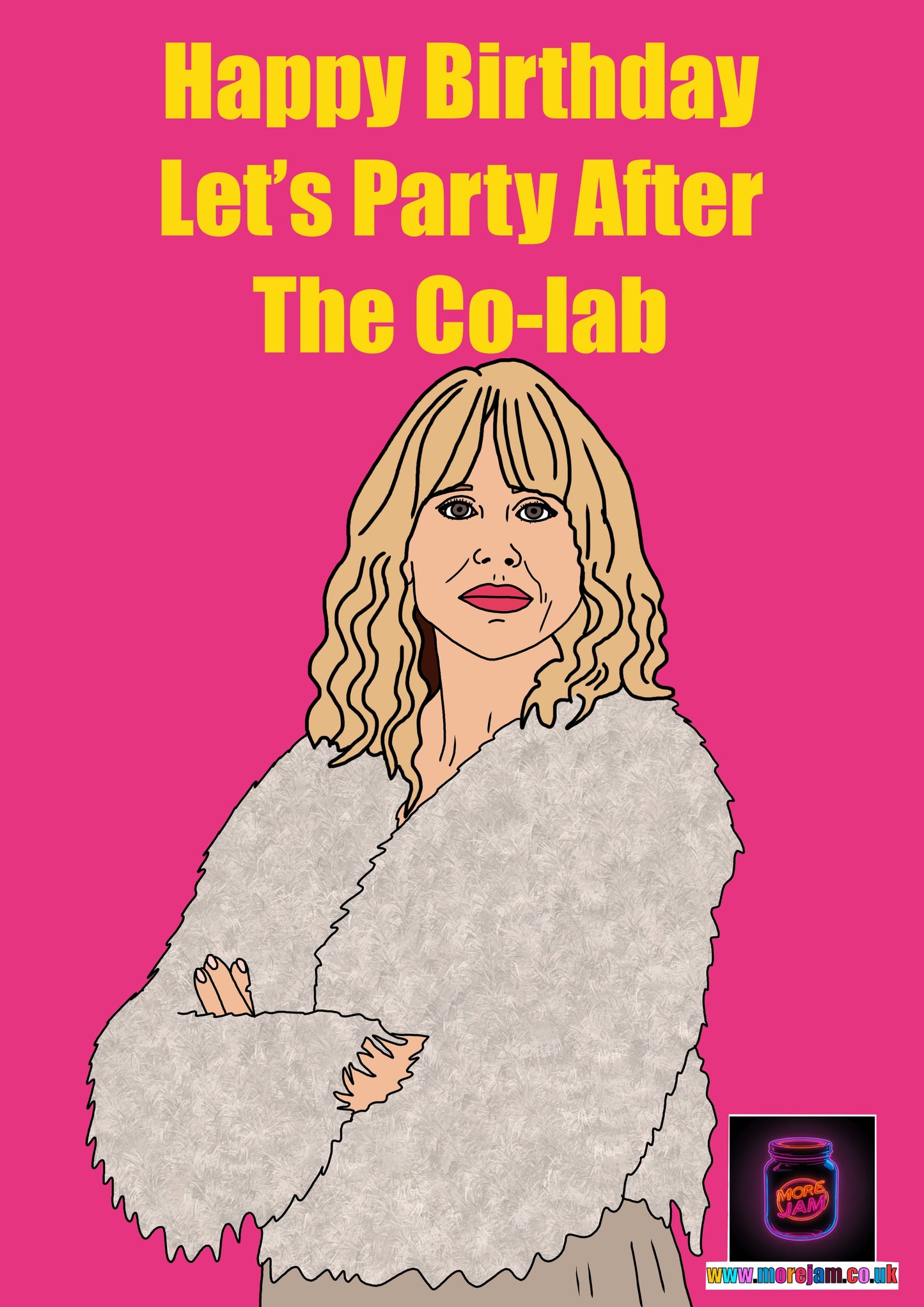 Lets Party After The Co-lab | Amandaland Birthday Card | More Jam