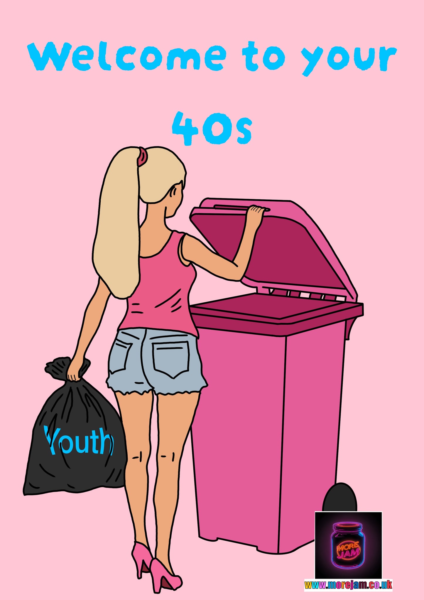 Welcome To Your 40s | Funny Best Friend Card | More Jam