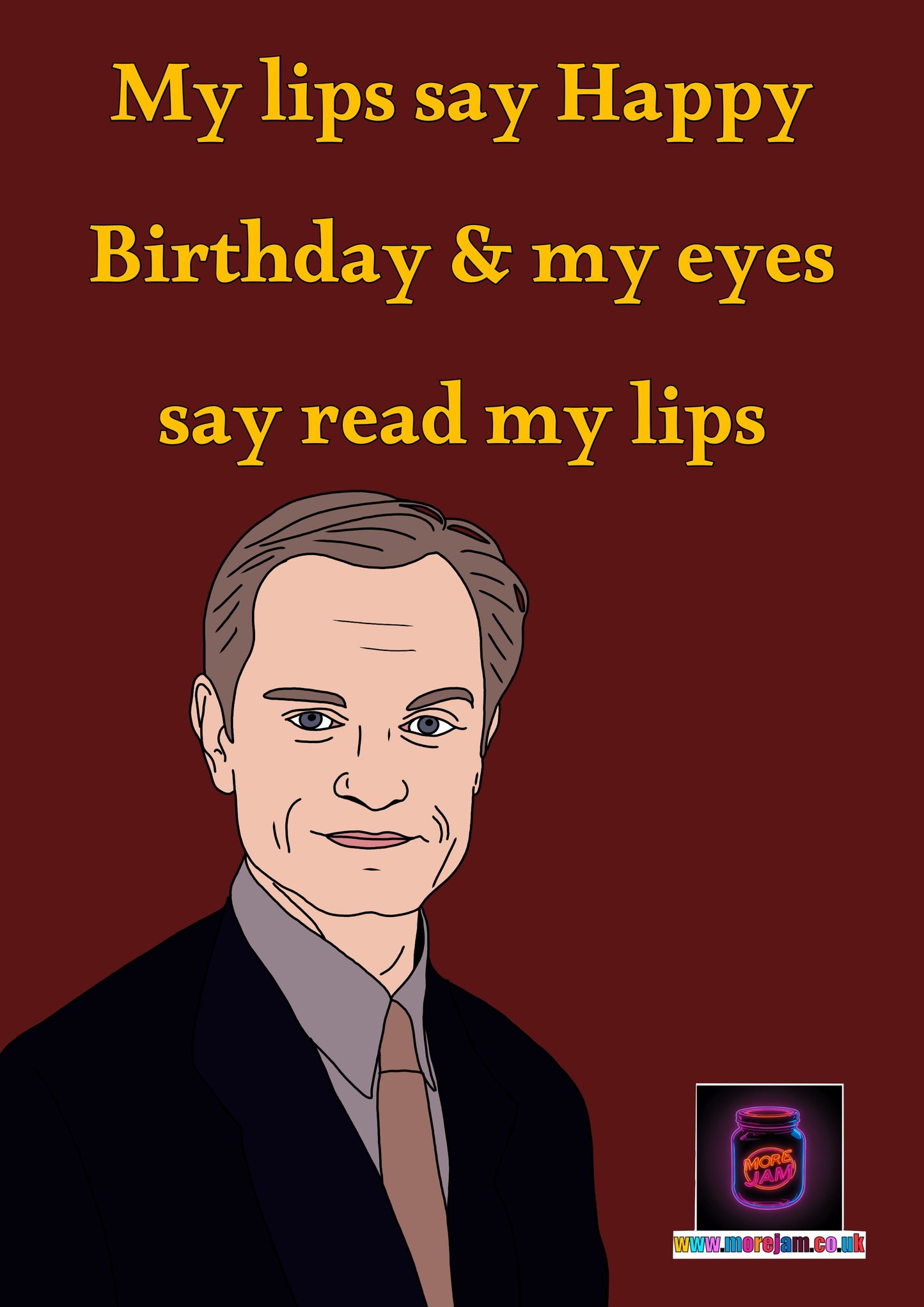 Niles Crane My Eyes Say Read My Lips | Frasier Birthday Card | More Jam