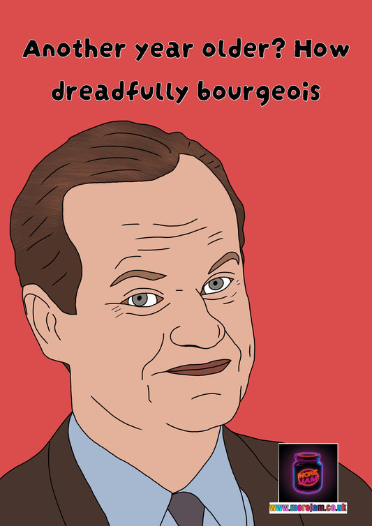 Frasier Dreadfully Borgeois | Frasier Birthday Card | More Jam