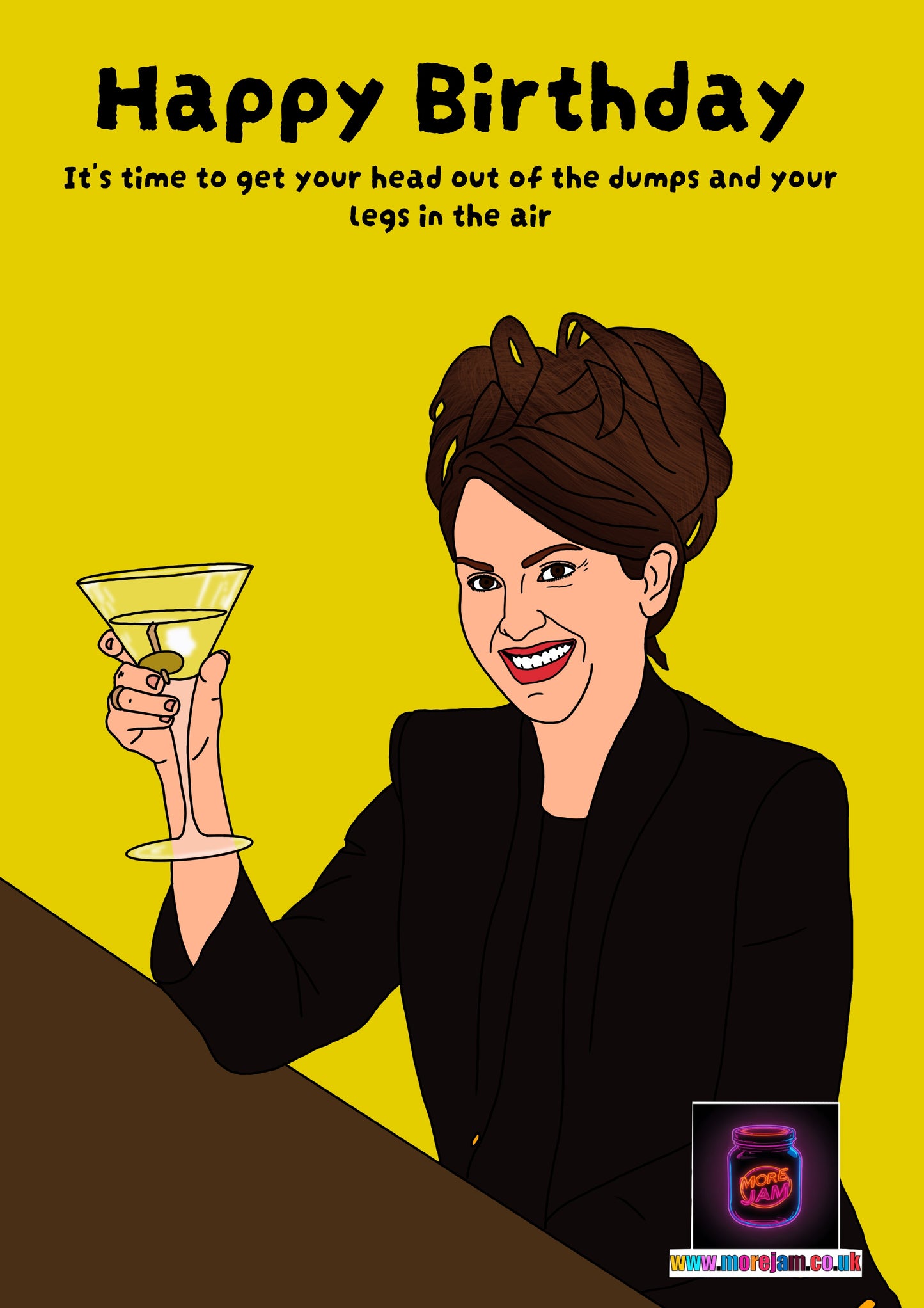 Karen Walker Legs In The Air | Will & Grace Birthday Card | More Jam