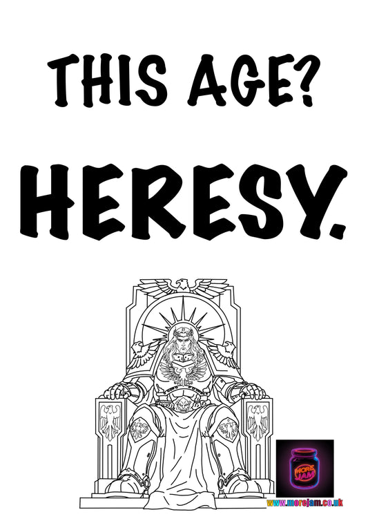 Heresy | Warhammer Birthday Card | More Jam