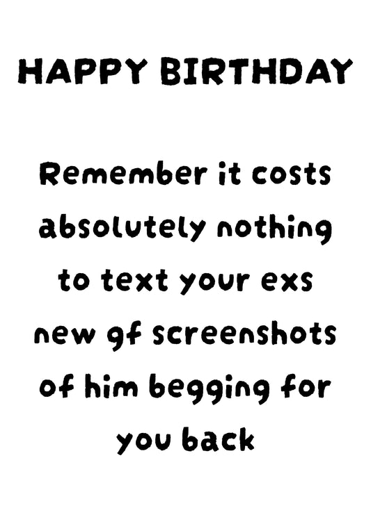 Leaking Screenshots | Funny Bad Advice Birthday Card | More Jam