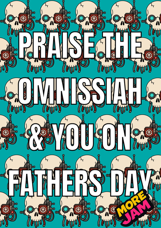 Warhammer Omnissiah Fathers Day Card | Funny Father's Day Card | More Jam