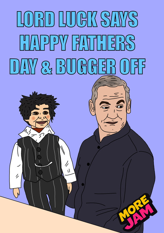Lord Luck | Friday Night Dinner Fathers Day Card | More Jam