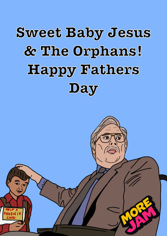Brian Sweet Baby Jesus | Phoenix Nights Fathers Day Card | More Jam