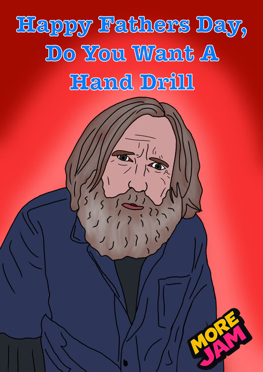 Hand Drill Fathers Day Card | Small Prophets Fathers Day Card | More Jam