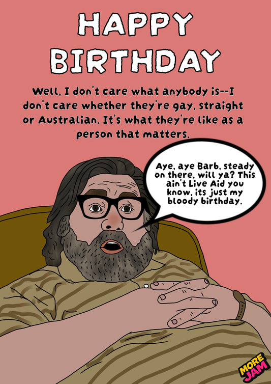 Jim Royle It’s My Birthday Not Live Aid | Royle Family Birthday Day Card | More Jam