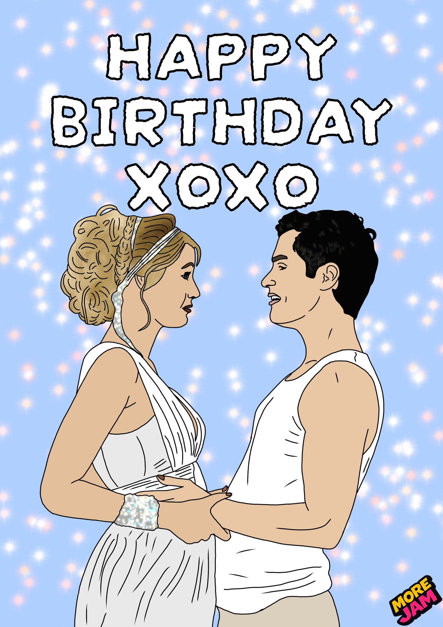 Dan & Serena Happy Birthday XOXO | Gossip Girl Birthday Card | More Jam
