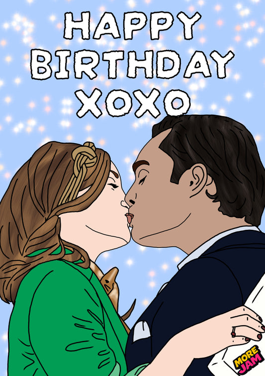 Blair & Chuck Happy Birthday XOXO | Gossip Girl Birthday Card | More Jam