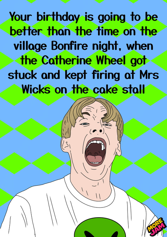 Mrs Wicks Cake Stall | Funny Kurtan This Country Birthday Card | More Jam