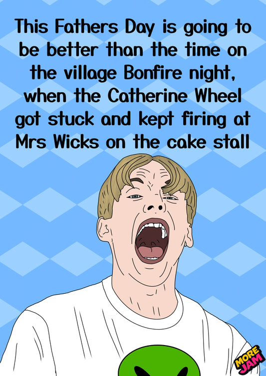 Mrs Wicks Cake Stall | Funny Kurtan This Country Fathers Day Card | More Jam