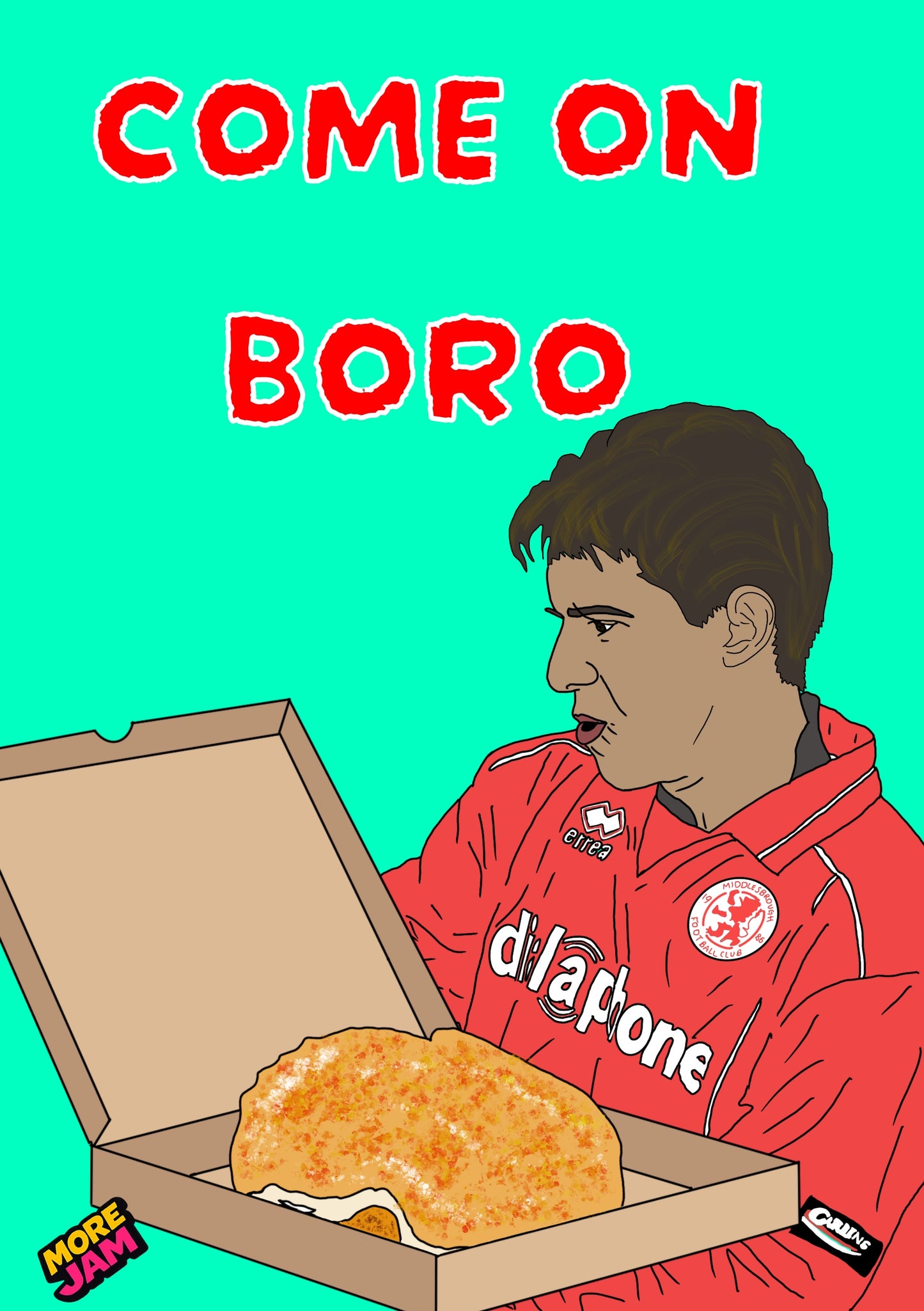 COME ON BORO Juninho and Parmos | Funny Middlesbrough Card | More Jam
