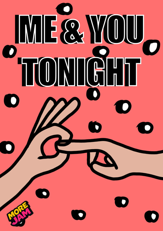 Us Tonight | Funny Rude Boyfriend Birthday Card | More Jam