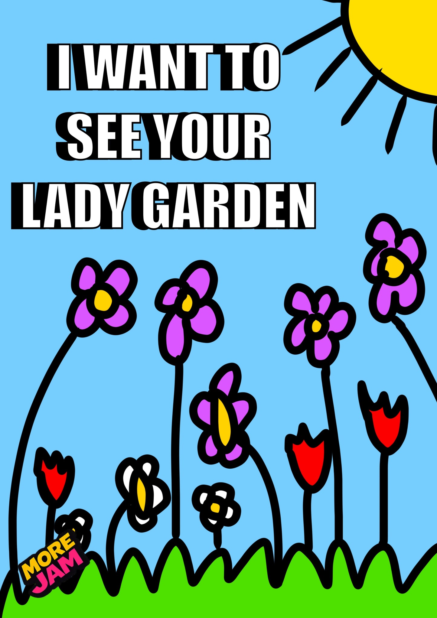 Lady Garden Prints UK | Unique A4 Wall Art | More Jam