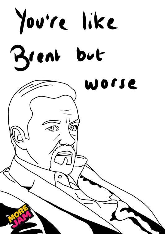 David Brent | Funny Rude Birthday Card | More Jam