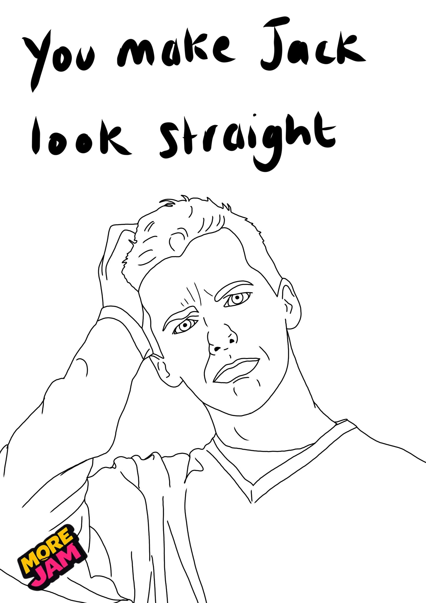 Jack McFarland | Funny Rude Birthday Card | More Jam