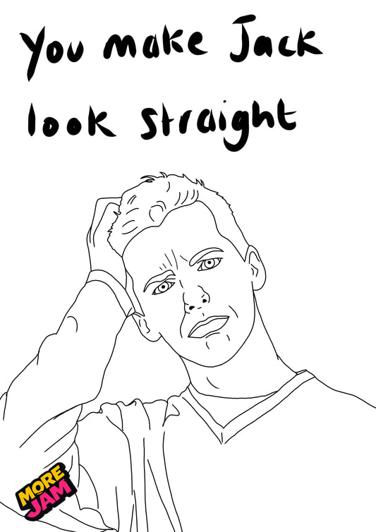 Jack McFarland | Funny Rude Birthday Card | More Jam