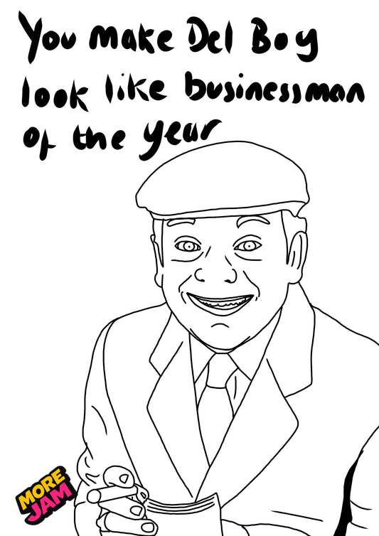 Del Boy | Funny Only Fools Rude Birthday Card | More Jam