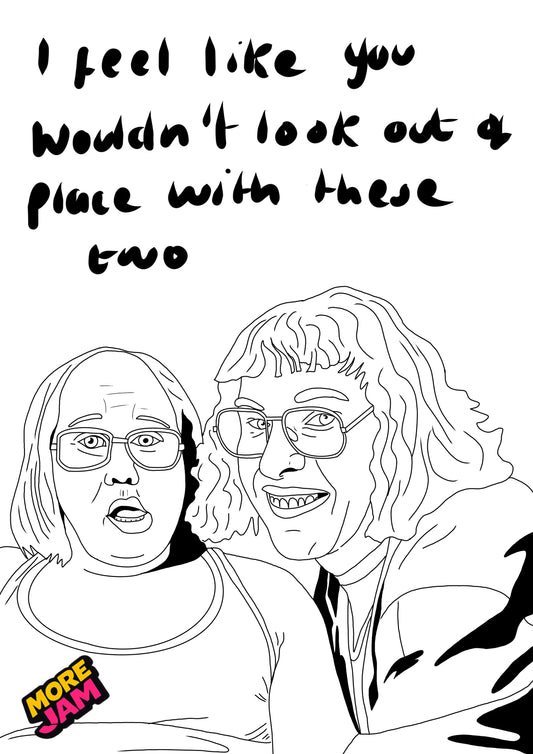 Little Britain Lou & Andy | Funny Rude Birthday Card | More Jam