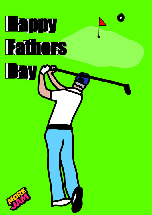 Golf | Fathers Day Card | More Jam