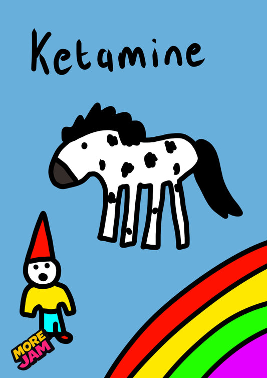 Ketamine | Funny Rude Birthday Card | More Jam