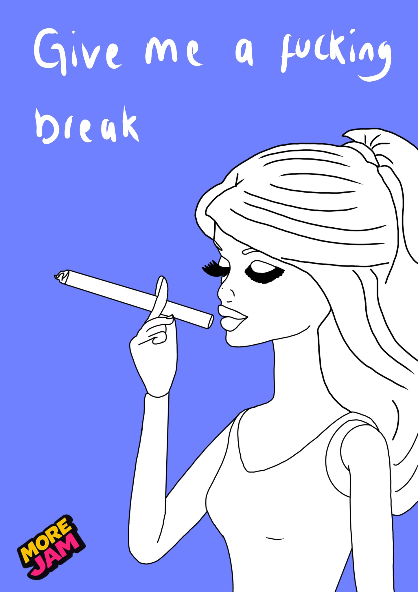 Give Me A Break Prints UK | Unique A4 Wall Art | More Jam