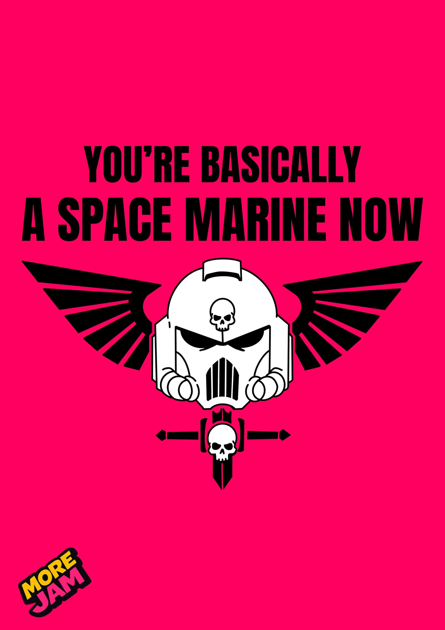 Warhammer Space Marine | Funny Birthday Card | More Jam