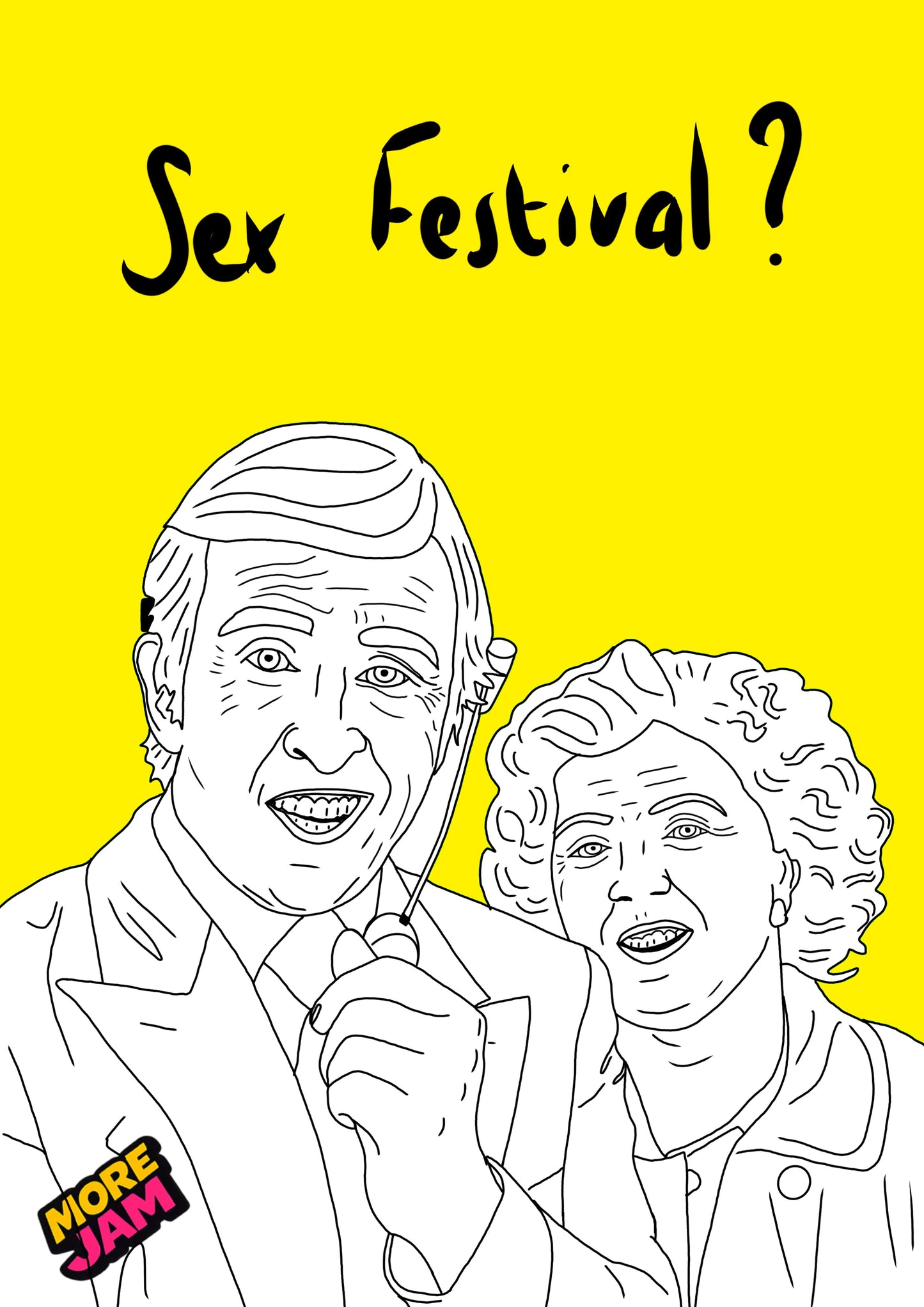 Alan Partridge Sex Festival? Prints UK | Unique A4 Wall Art | More Jam