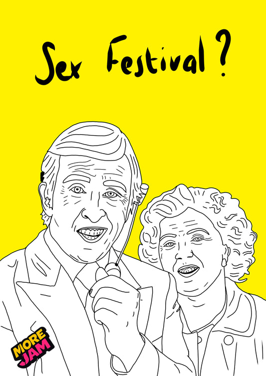 Sex Festival? | Funny Rude Birthday Card | More Jam