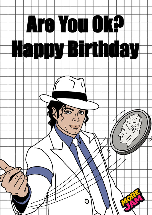Smooth Criminal | Michael Jackson Birthday Card | More Jam