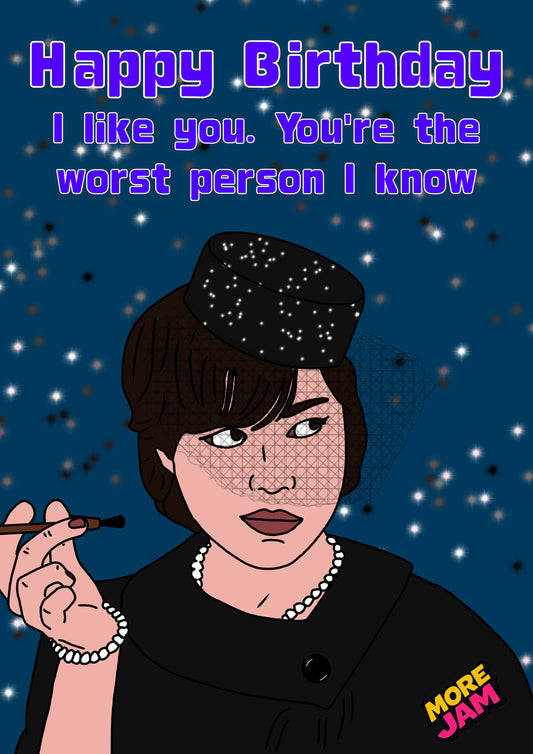 April Ludgate Worst Person I Know | Parks & Recreation Birthday Card | More Jam