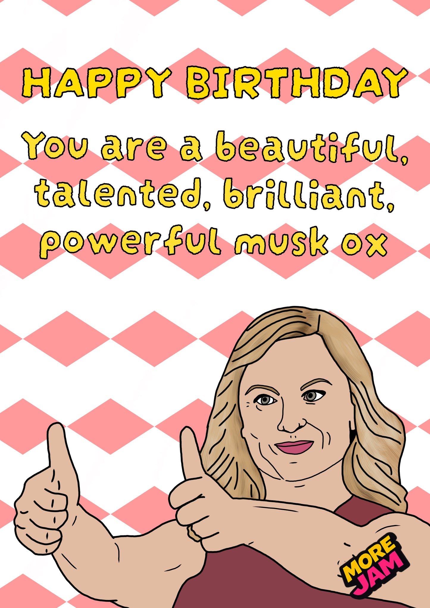 Leslie Knope Musk Ox | Parks & Recreation Birthday Card | More Jam