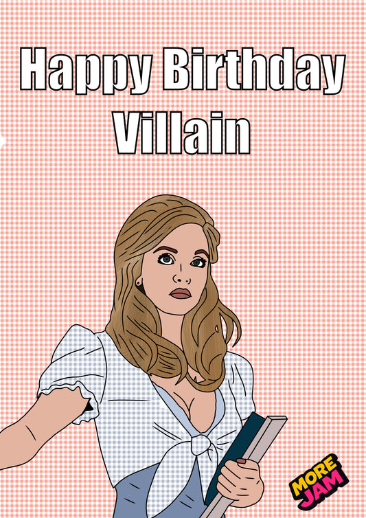 Sydney Sweeney Cassie Villain | Euphoria Birthday Card | More Jam