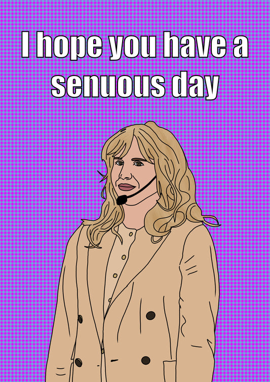 Hope You Have A Senuous Day | Amandaland Birthday Card | More Jam