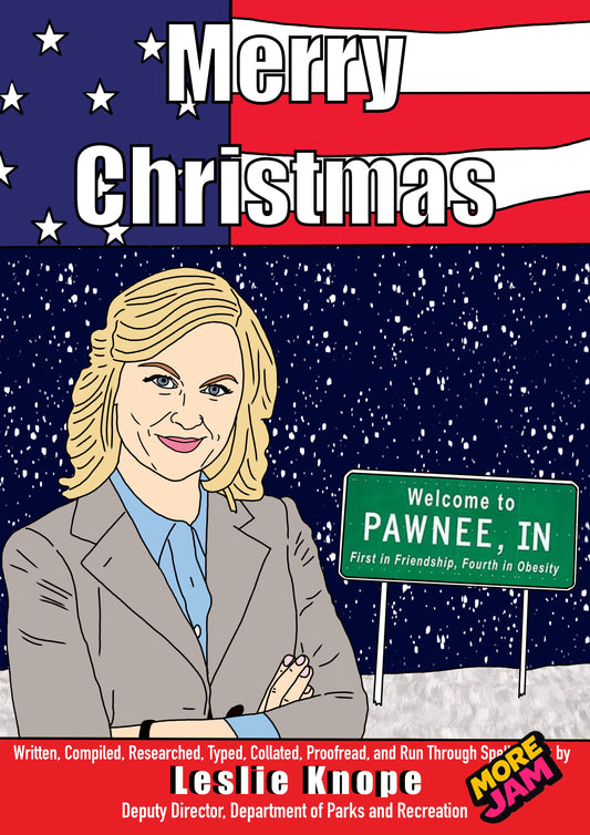 Leslie Knope | Parks & Recreation Christmas Card | More Jam