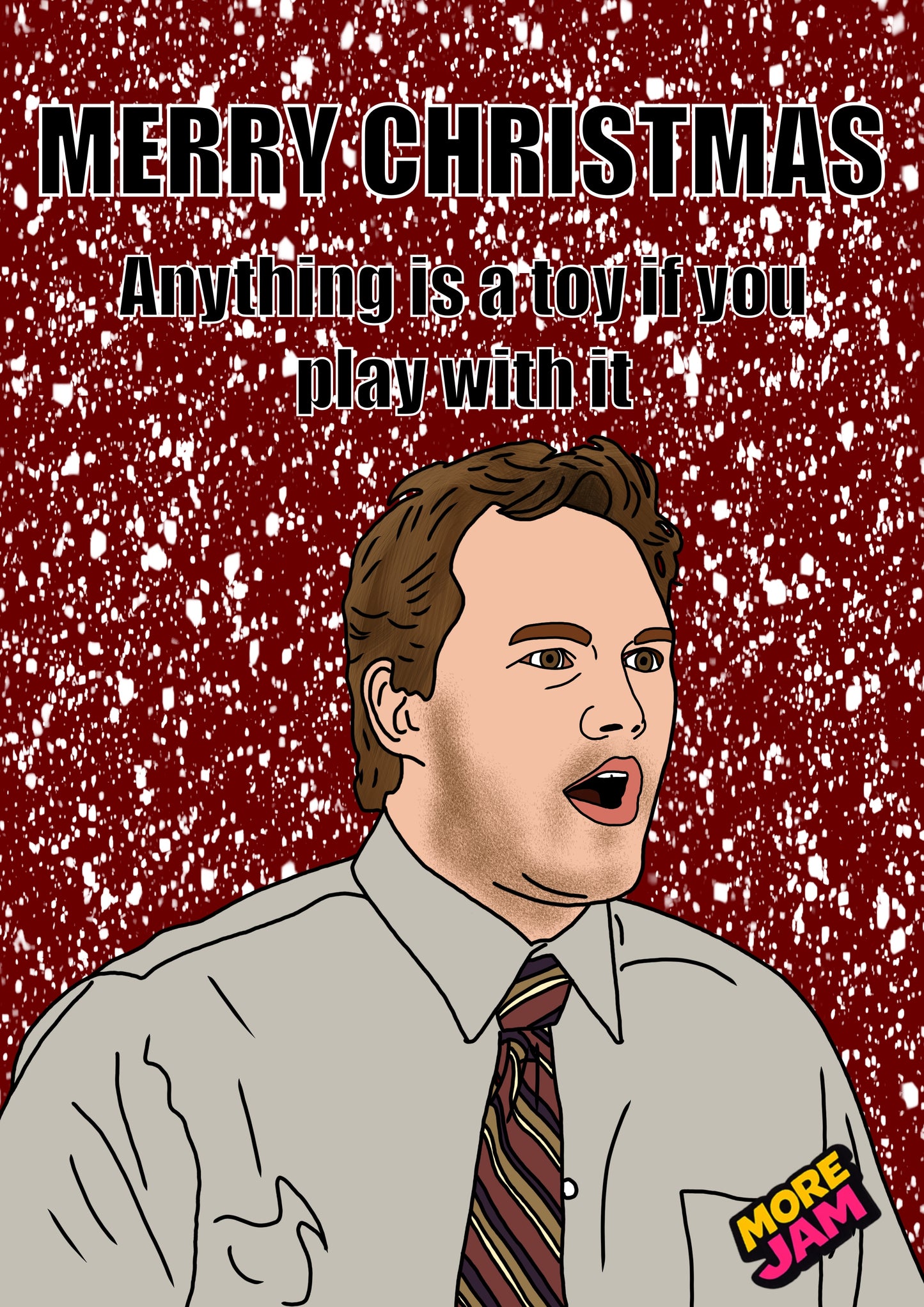 Andy Dwyer | Parks & Recreation Christmas Card | More Jam