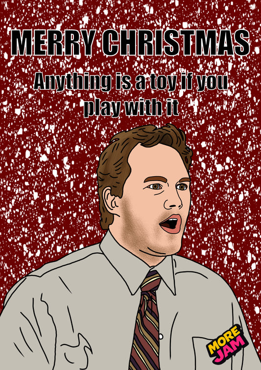 Andy Dwyer | Parks & Recreation Christmas Card | More Jam