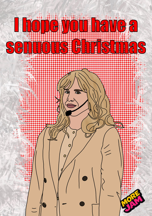 Senuous Xmas | Amandaland Chris tmas Card | More Jam